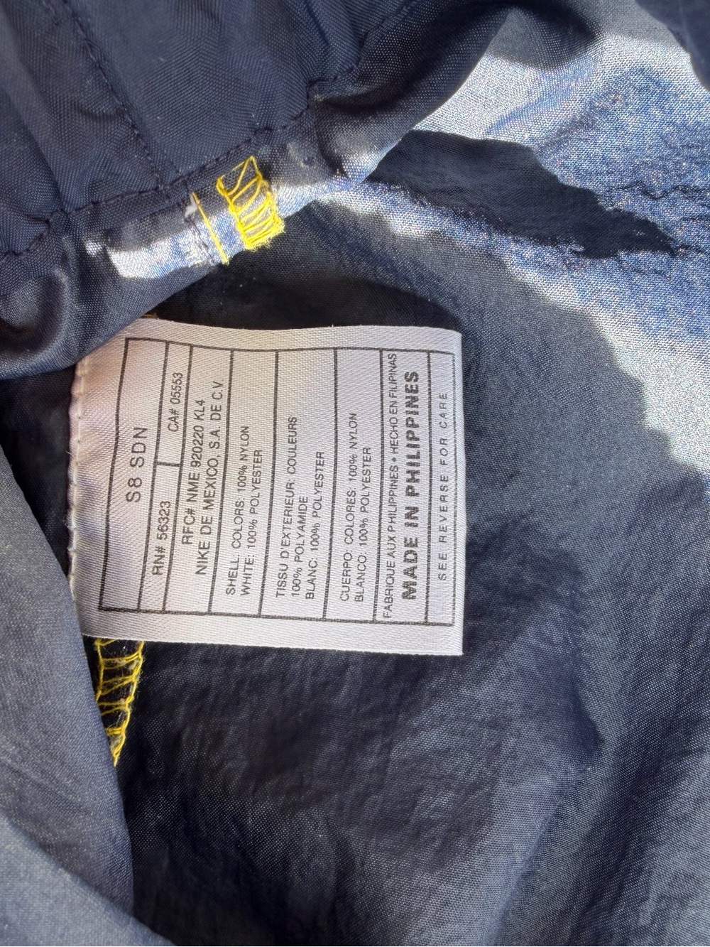 Vintagee 1990s Nike Windbreaker Colorblock Check Jacket - Picture 4 of 6